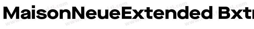 MaisonNeueExtended BxtraBold字体转换